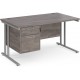 Maestro Cantilever Desk with Fixed Pedestal